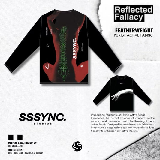 Reflected Fallacy Ray Touch SSSYNC Studios Long Sleeve Running Jersey