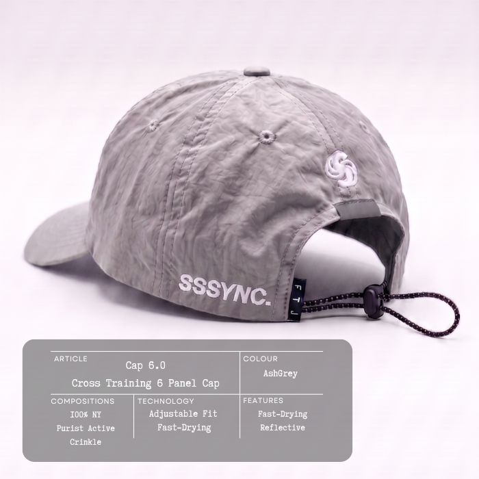 Cap 6.0 Ash Grey SSSYNC STUDIOS x FTJ