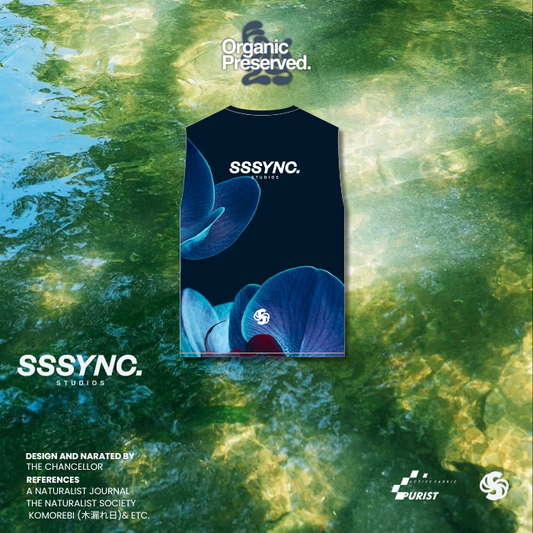 Organic Preserved Water Blossom Sleeveless SSSYNC Studios Running Jersey