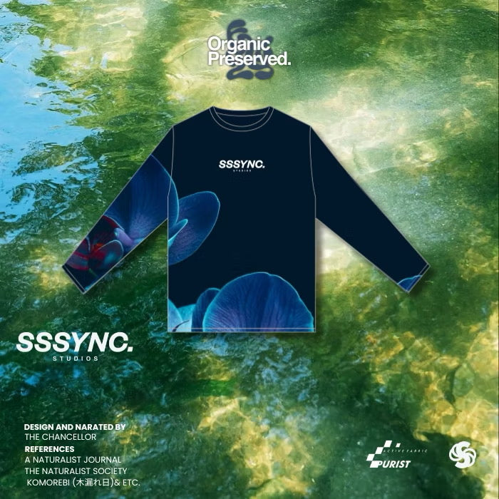 Organic Preserved Water Blossom Long Sleeve Woman SSSYNC Studios Running Jersey