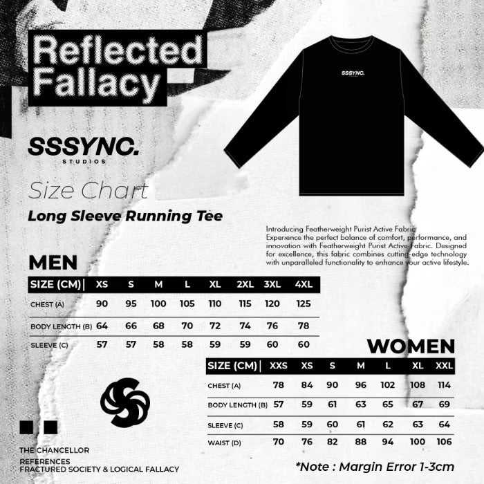 Cross Train Atmospheric Black - SSSYNC STUDIOS x FTJ Running and Cycling Long Sleeve