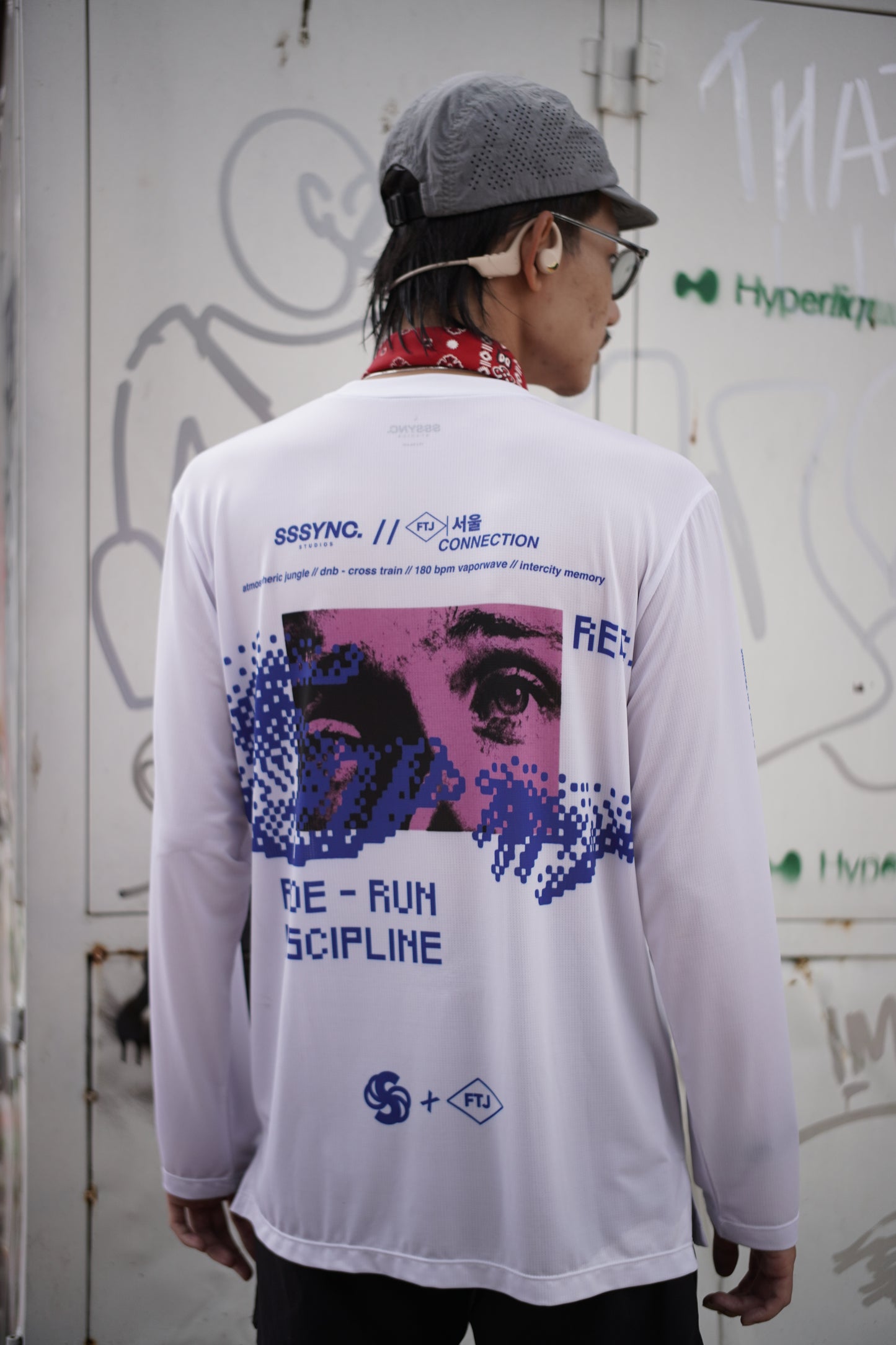 Cross Train White - SSSYNC STUDIOS x FTJ Running and Cycling Long Sleeve
