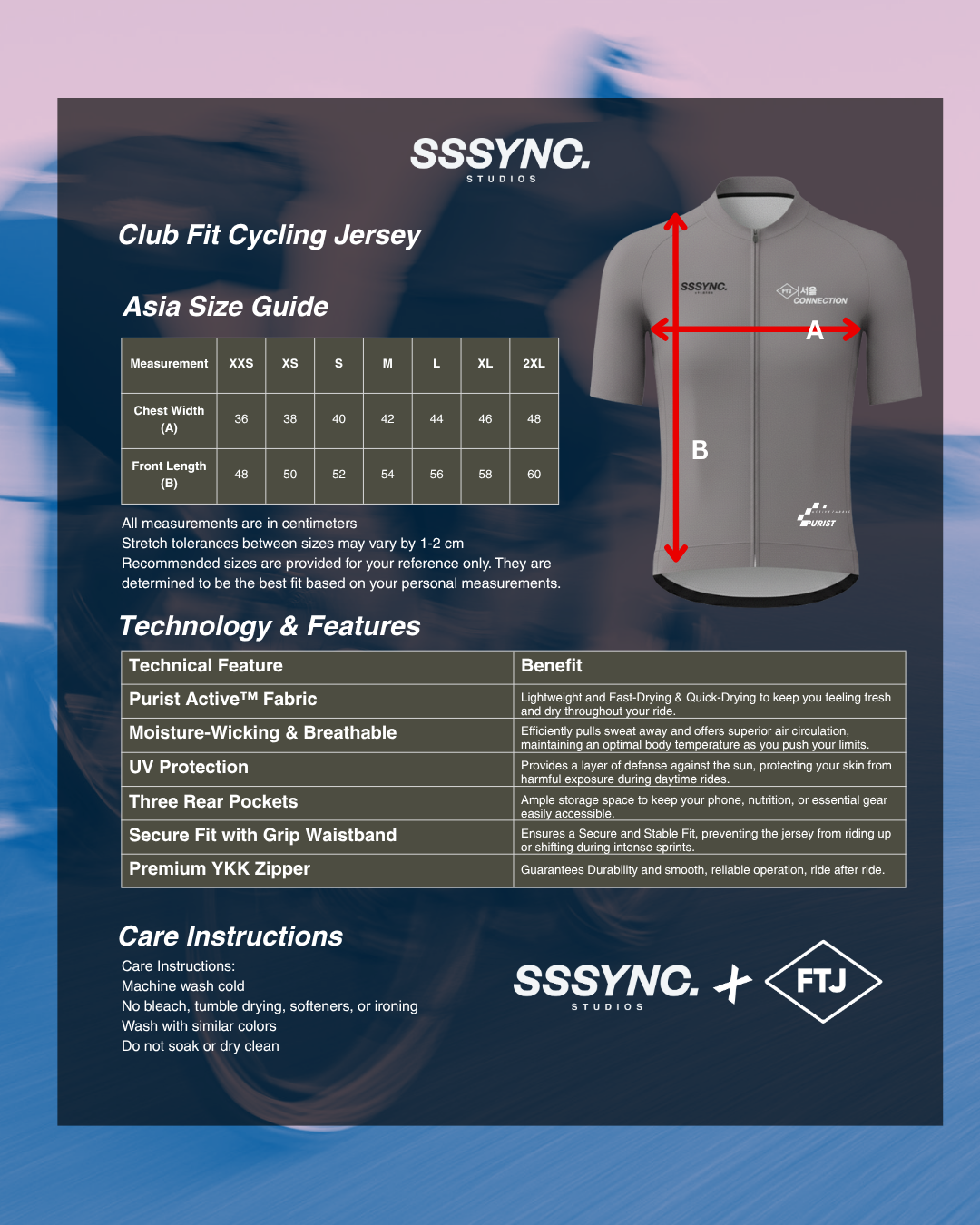 Pre Order Reflected Fallacy Deep Hominem FTJ Cycling Jersey Long Sleeve