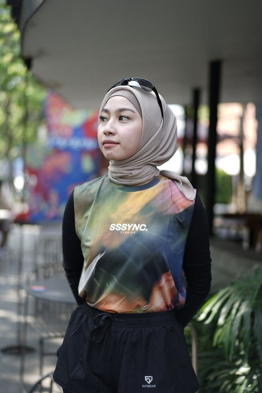 Organic Preserved Summer Bloom Muscle Tee SSSYNC Studios Running Jersey