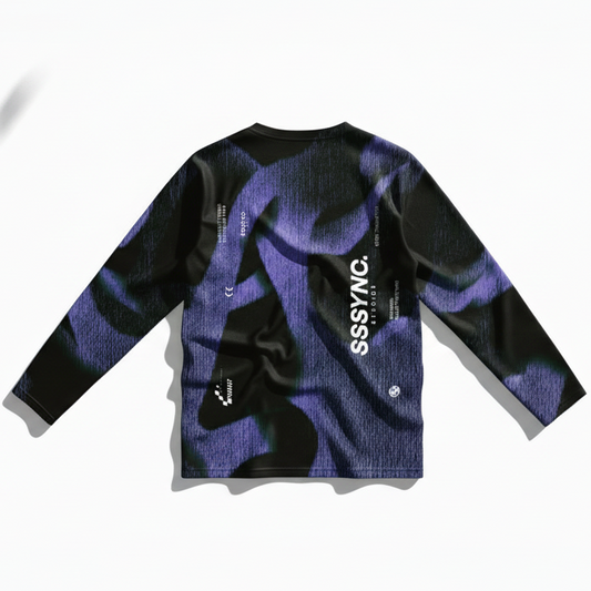 Reflected Fallacy Deep Hominem Long Sleeve SSSYNC Studios Running Jersey