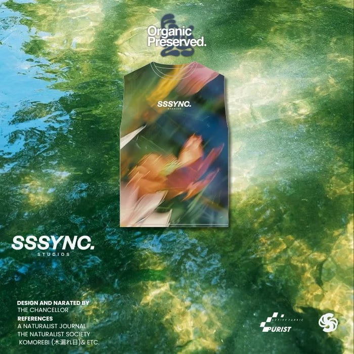 Organic Preserved Summer Bloom Muscle Tee SSSYNC Studios Running Jersey