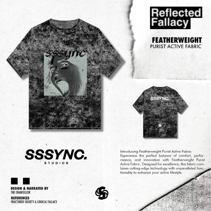 Reflected Fallacy Confusing Fact Washed Short Sleeves SSSYNC Studios Running Jersey