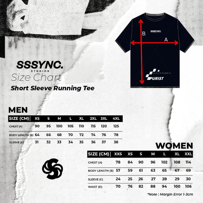 Reflected Fallacy Confusing Fact Washed Short Sleeves SSSYNC Studios Running Jersey
