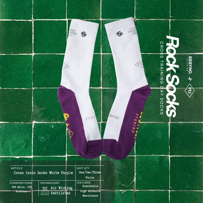 Rock Socks Sssync Studios x FTJ Cross Training Socks 3 Pairs