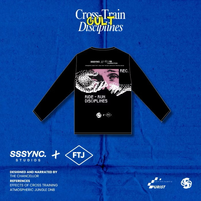 Cross Train Atmospheric Black - SSSYNC STUDIOS x FTJ Running and Cycling Long Sleeve