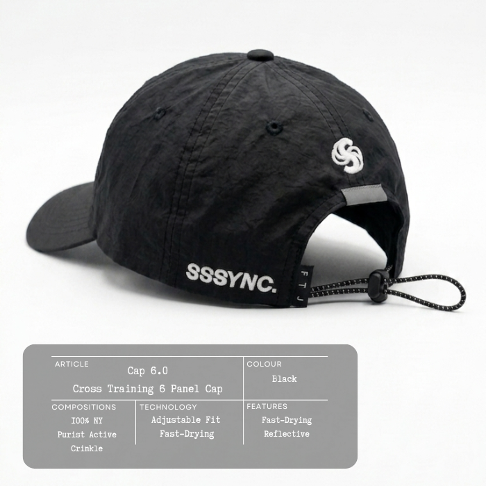 Cap 6.0 Black SSSYNC STUDIOS x FTJ