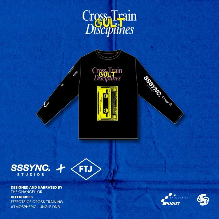 Cross Train Atmospheric Black - SSSYNC STUDIOS x FTJ Running and Cycling Long Sleeve