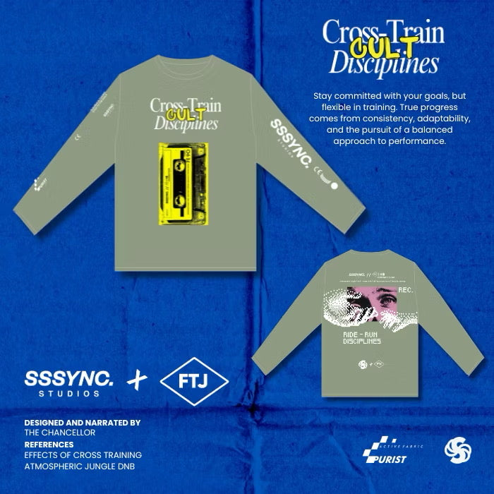 Cross Train Sage - SSSYNC STUDIOS x FTJ Running and Cycling Long Sleeve