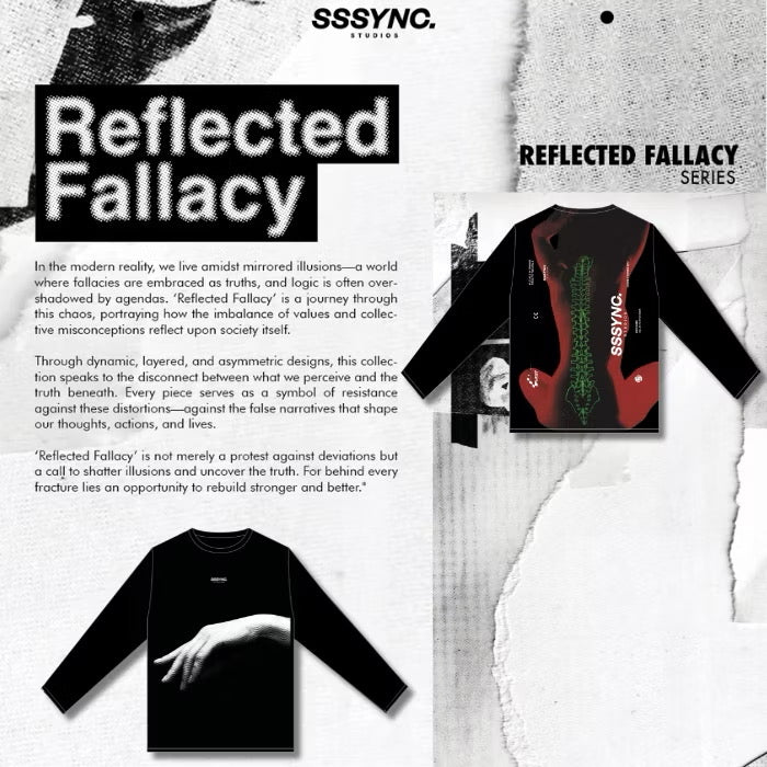 Reflected Fallacy Ray Touch SSSYNC Studios Long Sleeve Running Jersey
