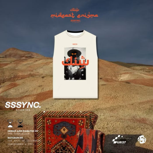 Mideast enigma sacrifice cult muscle tee - SSSYNC Studios Running Jersey