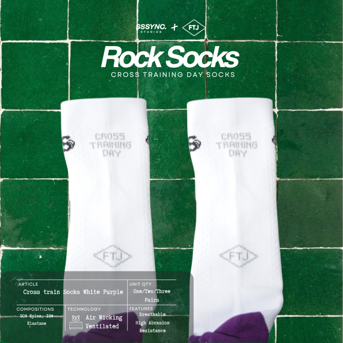 Rock Socks Sssync Studios x FTJ Cross Training Socks 3 Pairs