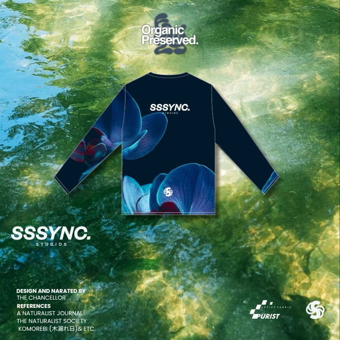 Organic Preserved Water Blossom Long Sleeve Woman SSSYNC Studios Running Jersey