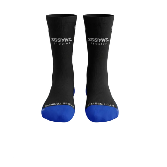 SSSYNC Studios X FTJ Cross Train Socks Black Blue