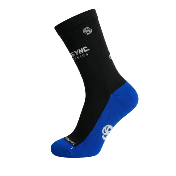 SSSYNC Studios X FTJ Cross Train Socks Black Blue