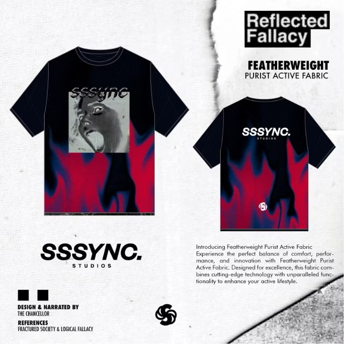 Reflected Fallacy Confusing Fact Short Sleeves SSSYNC Studios Running Jersey