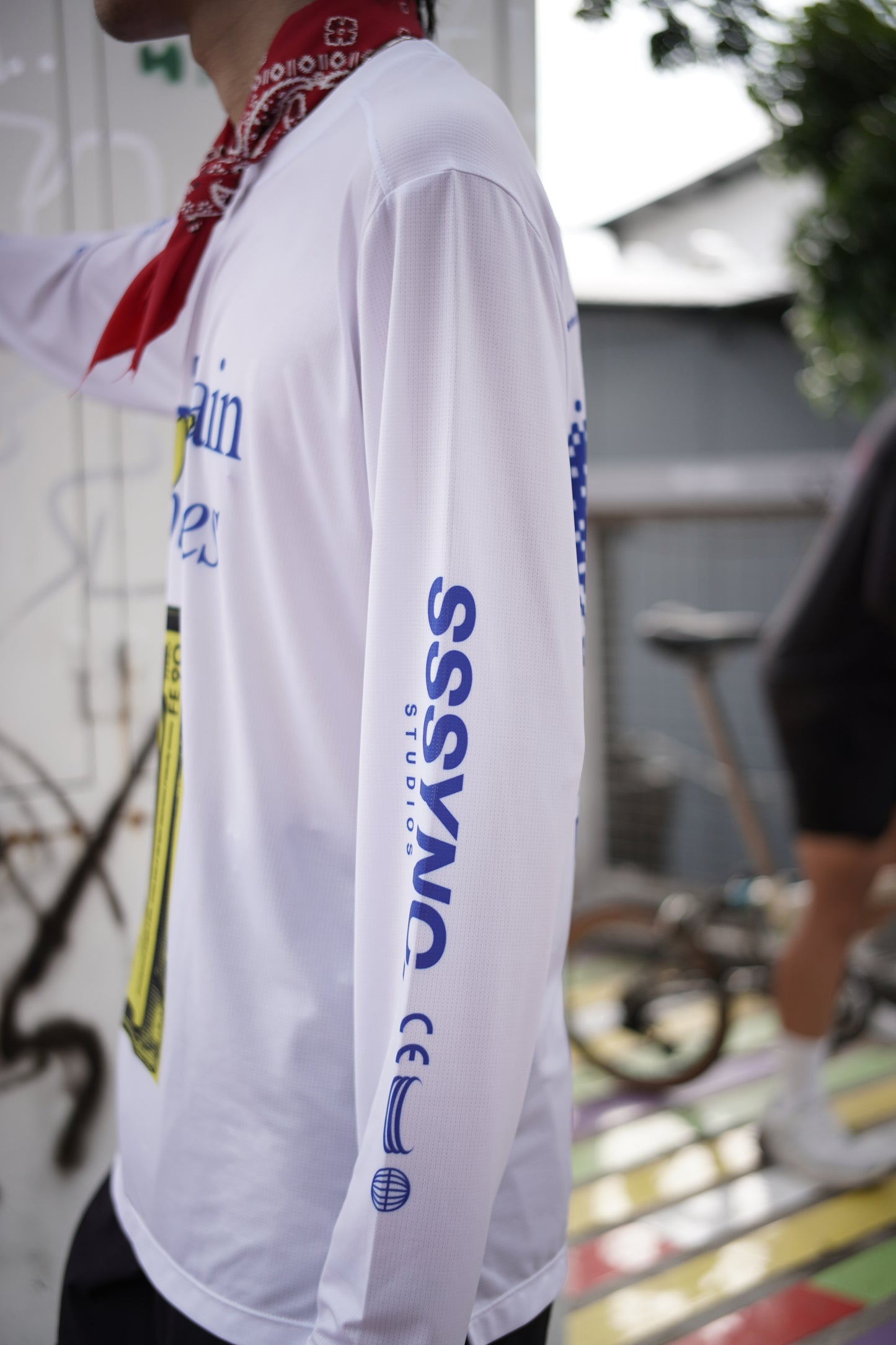 Cross Train White - SSSYNC STUDIOS x FTJ Running and Cycling Long Sleeve