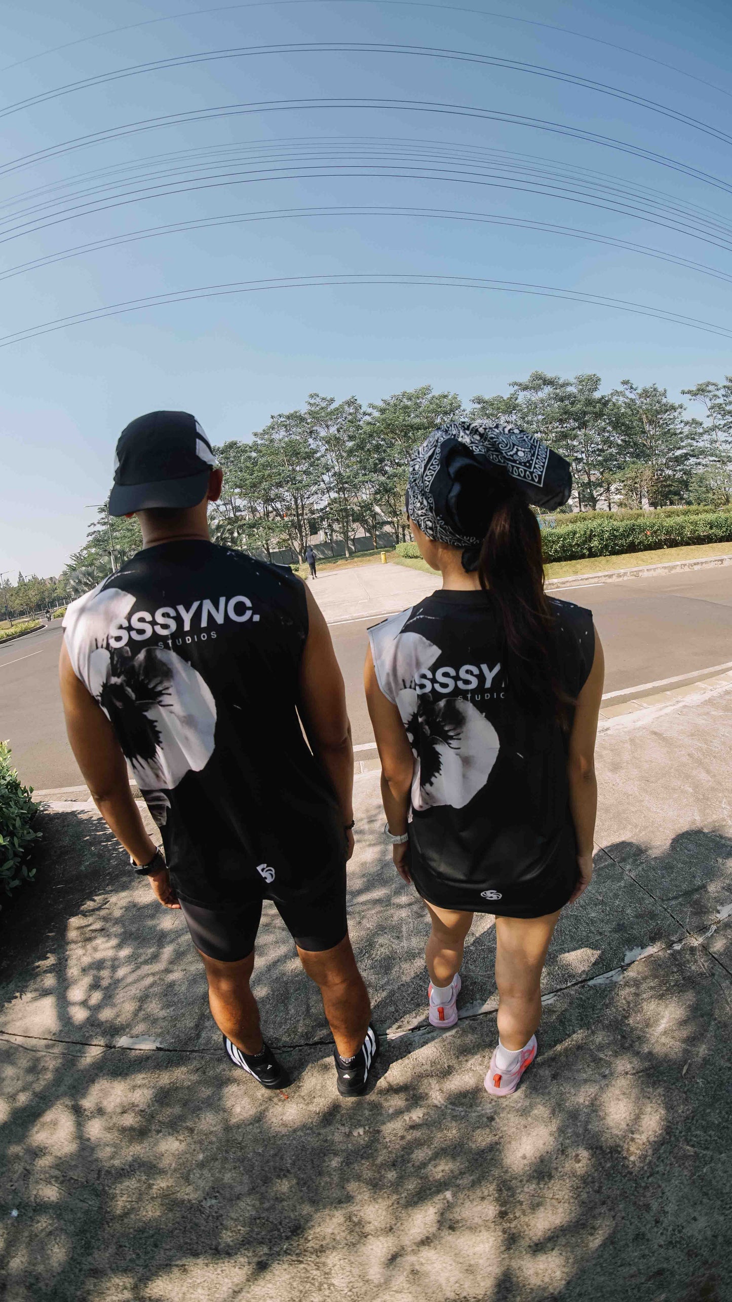 Organic Preserved Black Blossom Muscle Tee SSSYNC Studios Running Jersey