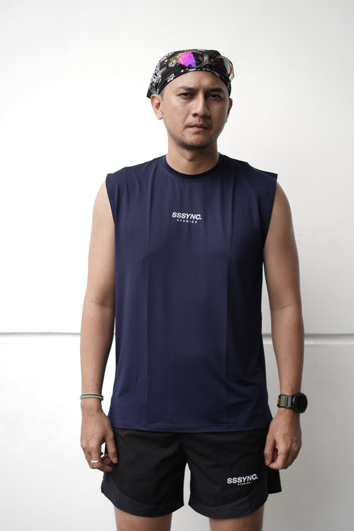 Cross Train G.E.N Sleeveless Tees Navy