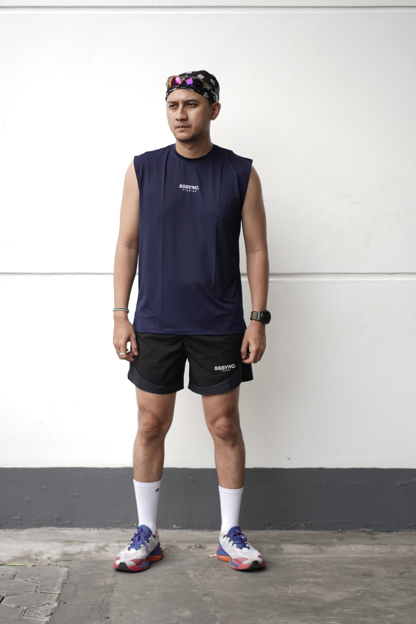 Cross Train G.E.N Sleeveless Tees Navy