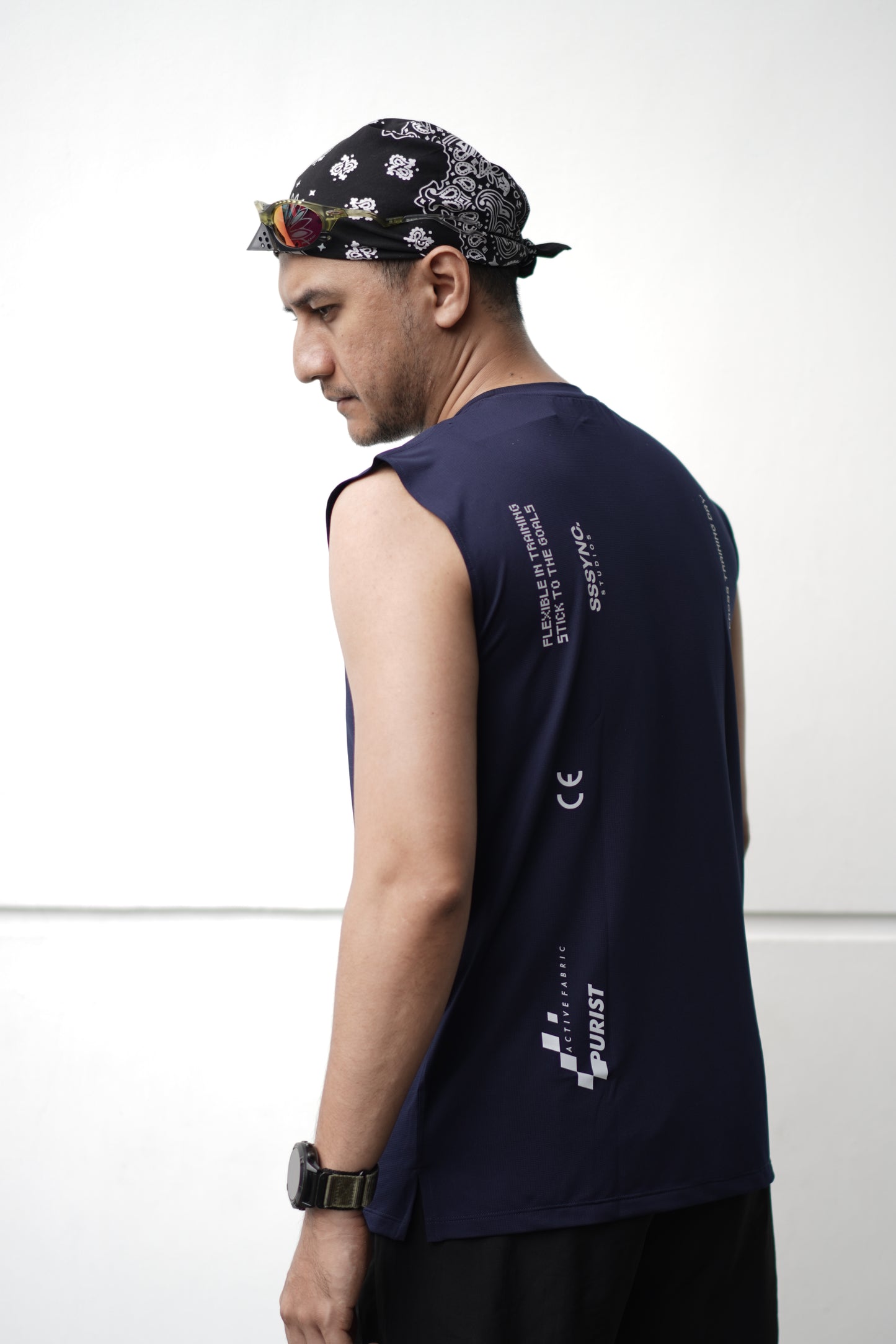 Cross Train G.E.N Sleeveless Tees Navy