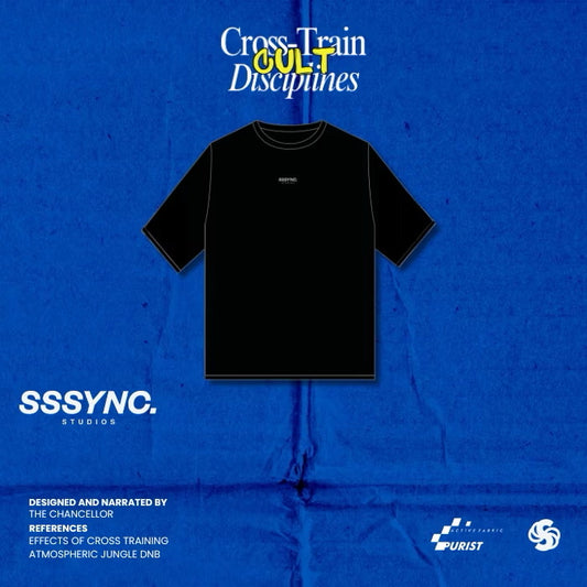 Cross Train G.E.N Black - SSSYNC STUDIOS Running Short Sleeve