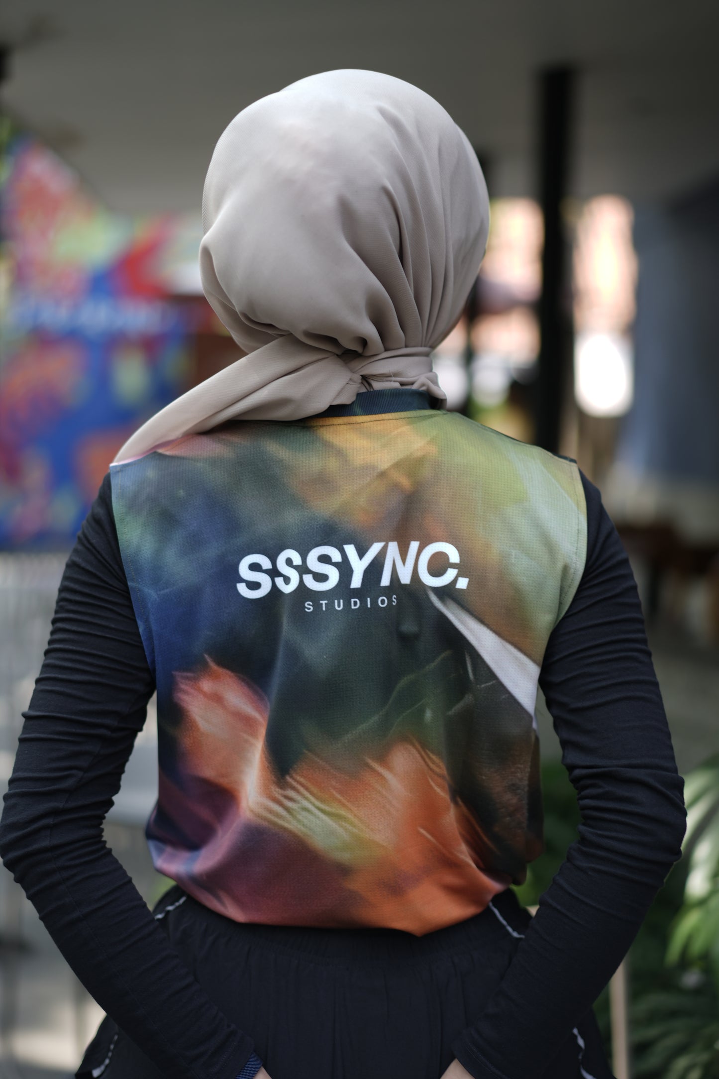 Organic Preserved Summer Bloom Sleeveless SSSYNC Studios Running Jersey