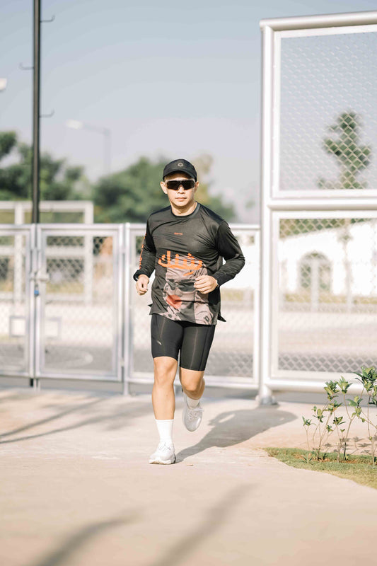 Mideast Enigma Cleo Illusion Long Sleeve SSSYNC Studios Running Jersey