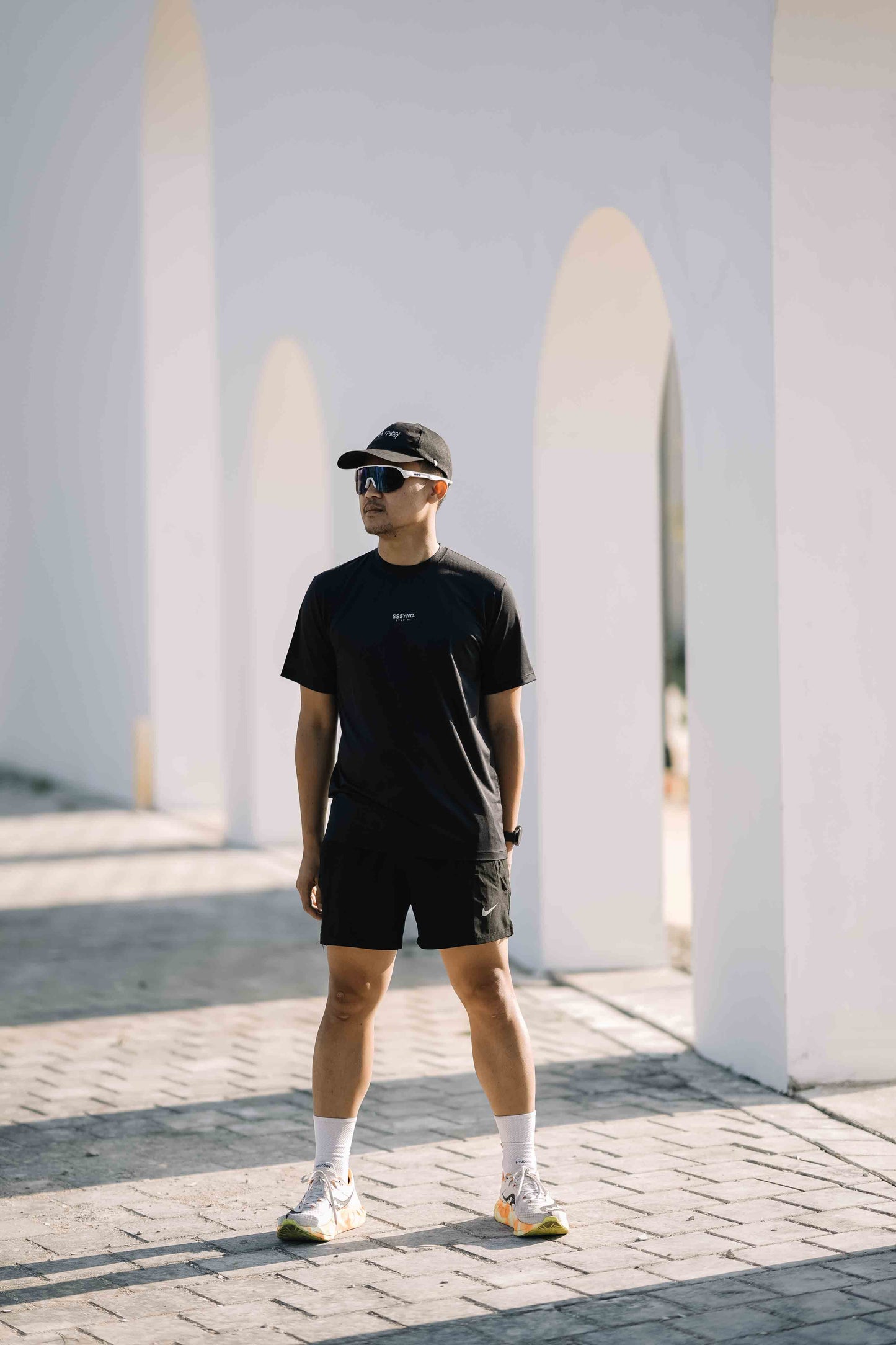 Cross Train G.E.N Black - SSSYNC STUDIOS Running Short Sleeve