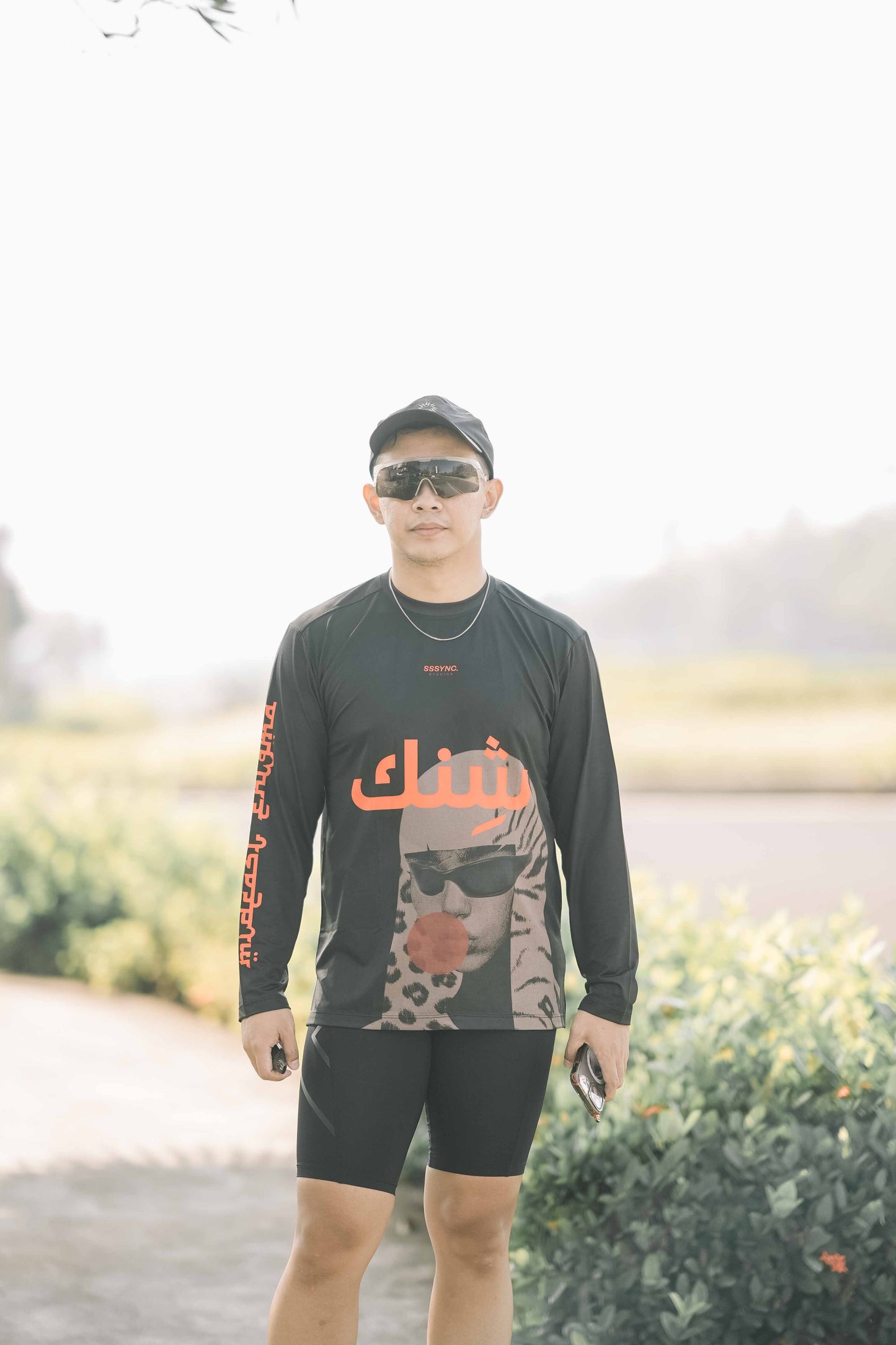 Mideast Enigma Cleo Illusion Long Sleeve SSSYNC Studios Running Jersey