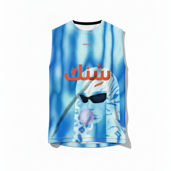 Mideast enigma Desert Snow Muscle Tee - SSSYNC Studios Running Jersey