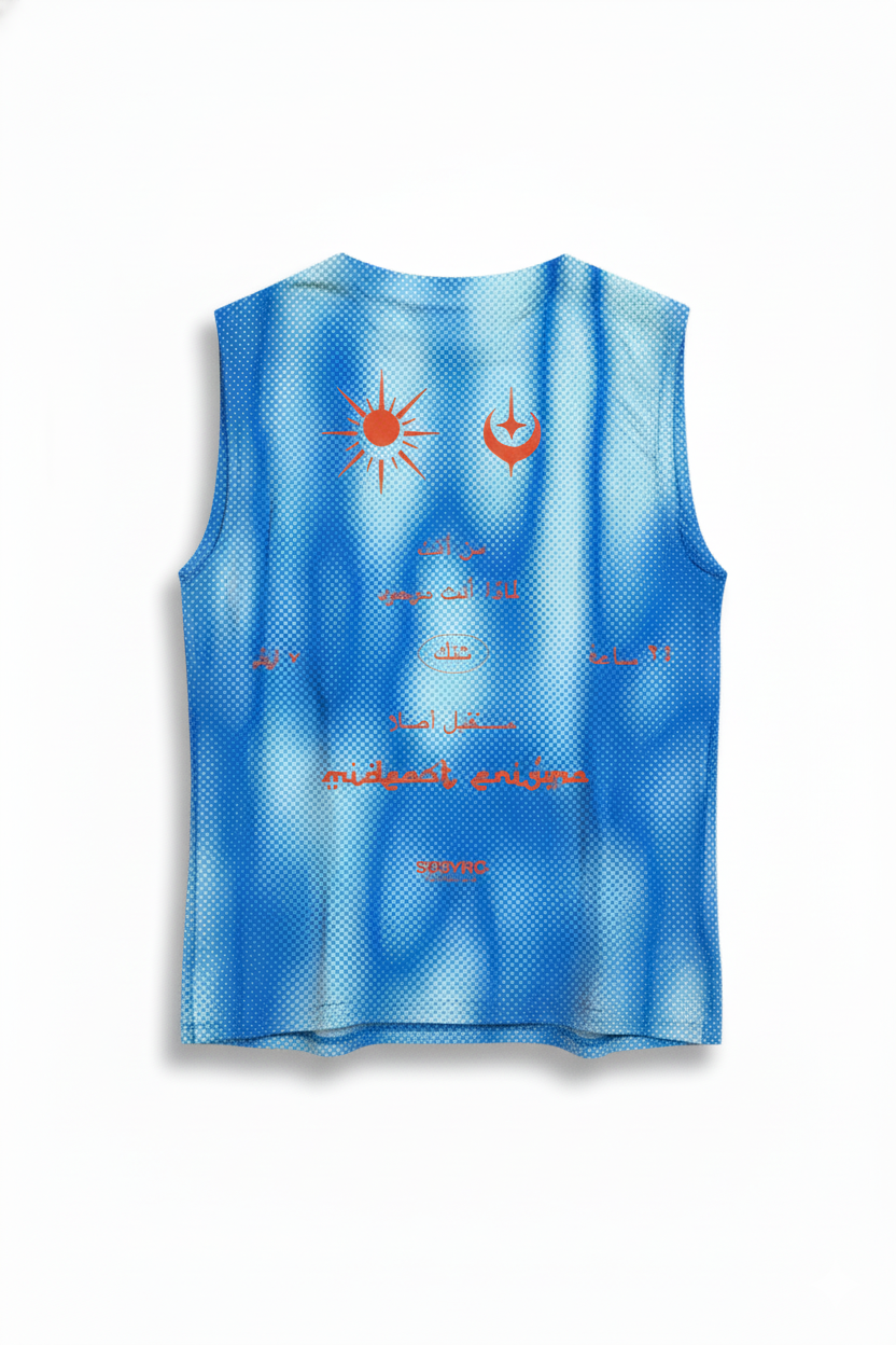 Mideast enigma Desert Snow Muscle Tee - SSSYNC Studios Running Jersey