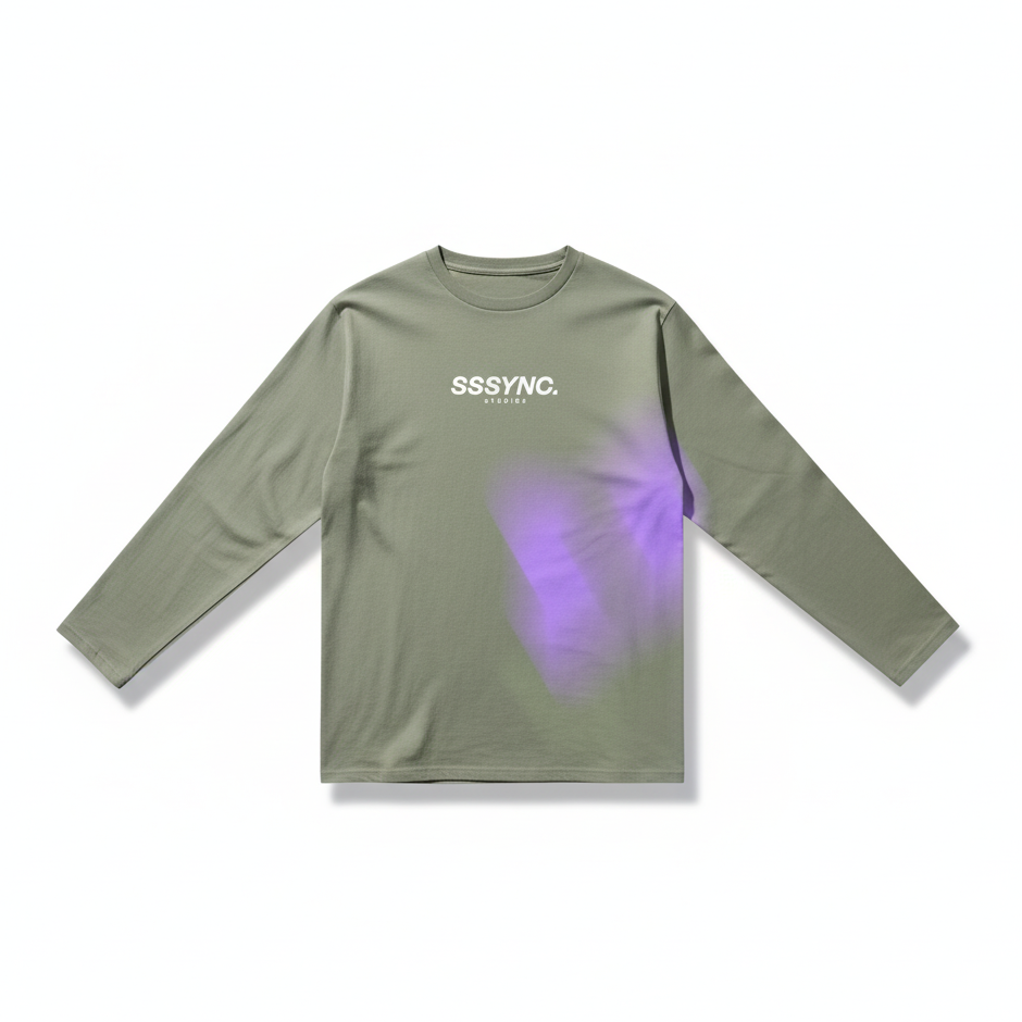 Organic Preserved Sage Long Sleeve Woman SSSYNC Studios Running Jersey