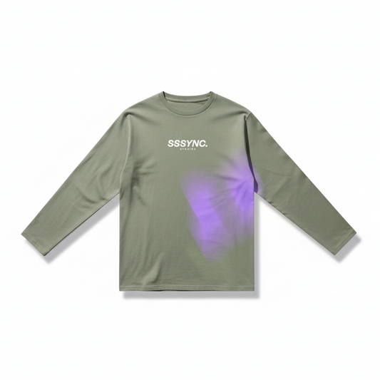Organic Preserved Sage Long Sleeve Woman SSSYNC Studios Running Jersey