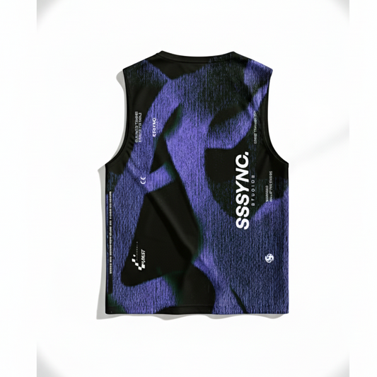 Reflected Fallacy Deep Hominem Muscle Tee - SSSYNC Studios Running Jersey