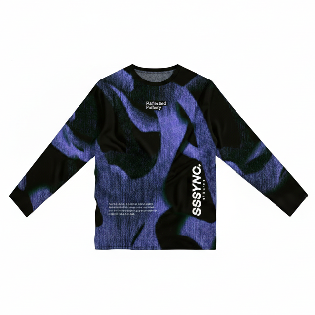 Reflected Fallacy Deep Hominem Long Sleeve SSSYNC Studios Running Jersey