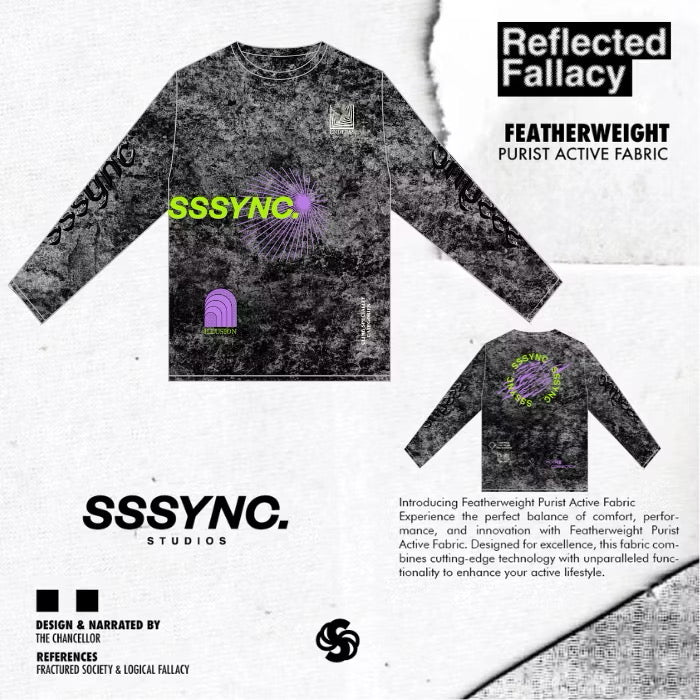 Reflected Fallacy Street Voices Long Sleeves SSSYNC Studios Woman Running Jersey