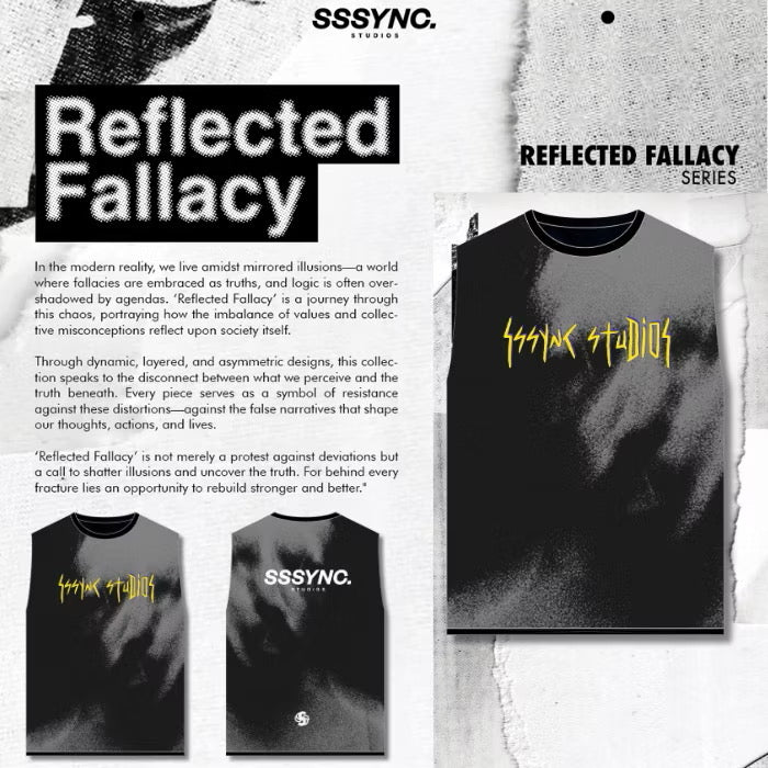 Reflected Fallacy Anti Criticsm Sleeveless SSSYNC Studios Running Jersey