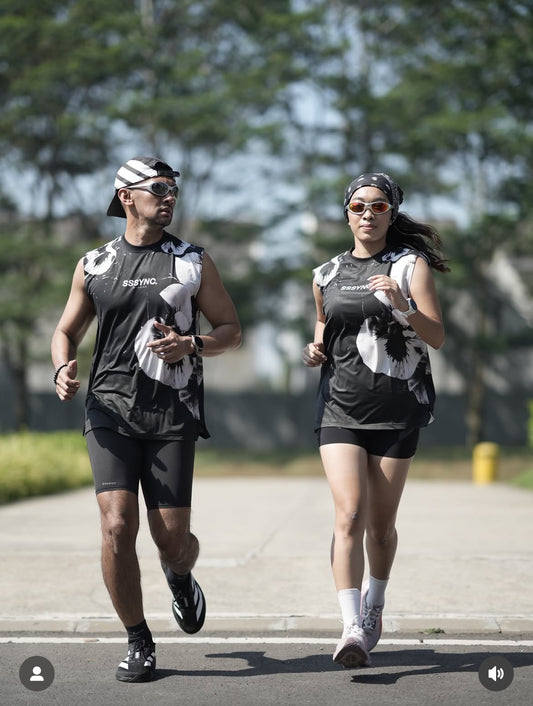Organic Preserved Black Blossom Muscle Tee SSSYNC Studios Running Jersey