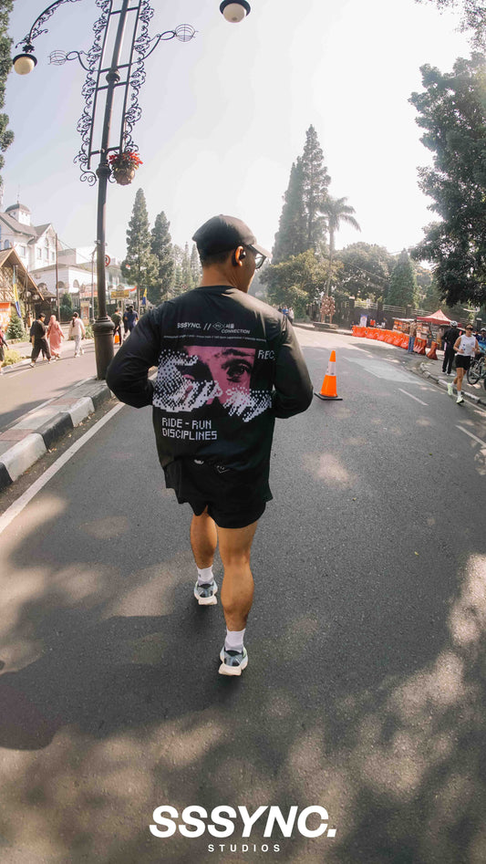 Cross Train Atmospheric Black - SSSYNC STUDIOS x FTJ Running and Cycling Long Sleeve
