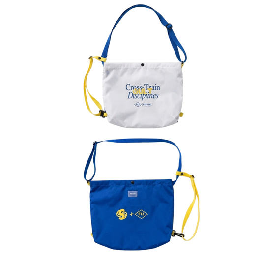 Sssyncstudios X FTJ.Co Cross Train Cult Disciplines Musette Bag Blue White