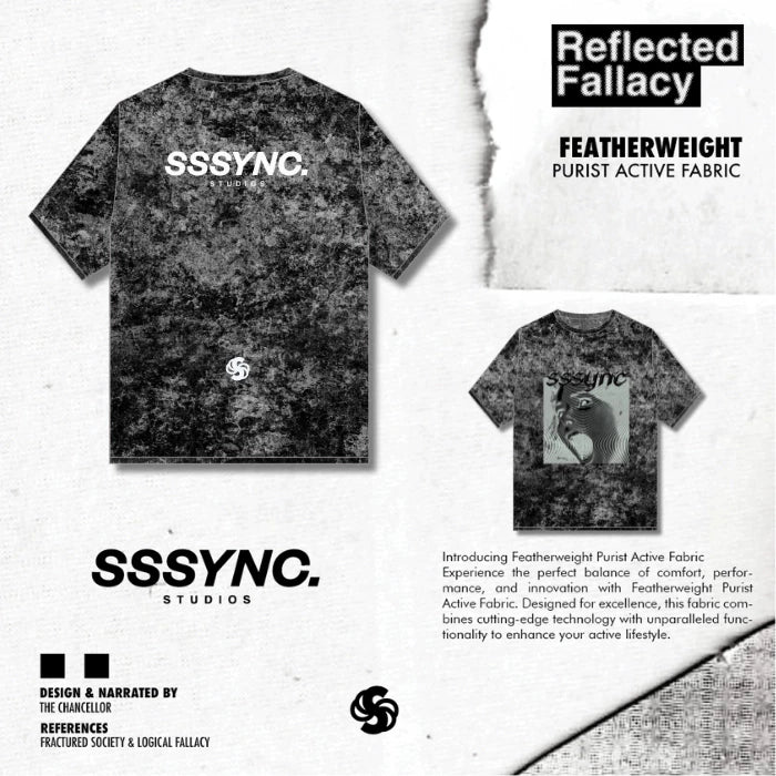 Reflected Fallacy Confusing Fact Washed Short Sleeves SSSYNC Studios Running Jersey